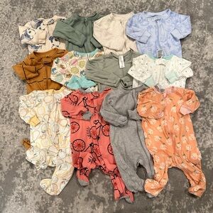 baby 12pc footie pajamas sleep n play bundle
